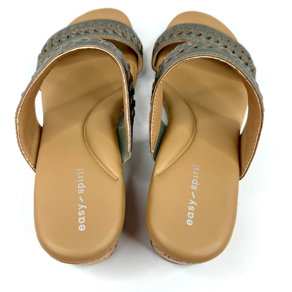 Easy Spirit Women's Lillia Slip-On Casual Wedge Sandals Gold Size 8.5 NWT - Picture 8 of 9